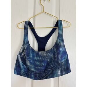Lululemon Wunder Train Bra  Shapeshifter Flux Blue Multi Size 8